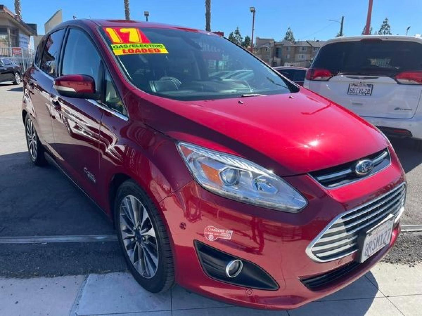 2017 RED /BLACK Ford FORD C-MAX (1FADP5FU6HL) , located at 744 E Miner Ave, Stockton, CA, 95202, (209) 944-5770, 37.956863, -121.282082 - Photo#1